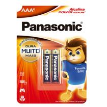 Pilha Panasonic AAA Alcalina com 2 unidades