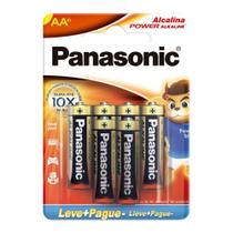 Pilha Panasonic Alcalina AA Pequena 1,5V Leve 6 Pague 5 Unidades