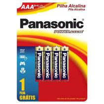 Pilha Panasonic Alcalina Palito Aaa Leve 4Un Pague 3Un