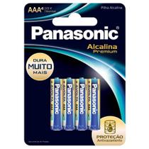 Pilha Panasonic Alcalina Premium Evolta AAA 4 Un.