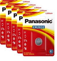 Pilha Panasonic Cr2032 Botão - Kit De 5 Unidades