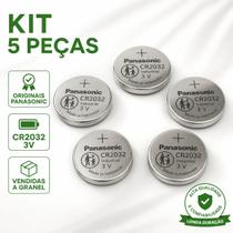 Pilha Panasonic Cr2032 Botão - Kit De 5 Unidades
