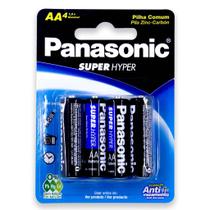 Pilha Panasonic Pequena AA Cartela Com 4 Unidades Pilha Panasonic Pequena AA Cartela Com 4 Unidades