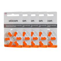 Pilha Para Aparelho Auditivo 13 Oticon 30 Unidades 5 Cartela