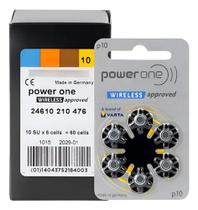 Pilha para aparelho auditivo caixa com 10 unid. POWER ONE Pilha para aparelho auditivo caixa com 10 unid. POWER ONE