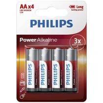 Pilha philips aa 3p cartela c/ 4 unidades