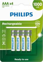 Pilha philips aaa recarregavel 1000mah cart/04 Pilha philips aaa recarregavel 1000mah cart/04
