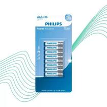Pilha Philips Alcalina AAA Cartela 16 Unidades Palito