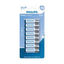 Pilha Philips Alcalina LR6P16B AA, LR6P16B/59 16 Unidades