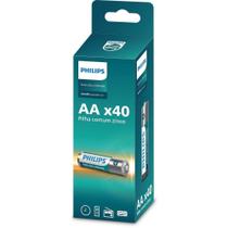 Pilha Philips Comum de Zinco Pequena AA - R6L40TF/59 - 10 Embalagens com 4 Unidades Pilha Philips Comum de Zinco Pequena AA - R6L40TF/59 - 10 Embalagens com 4 Unidades