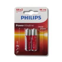Pilha Power Alkaline Philips AA Pequena 1.5V C/2un LR6P2B/97