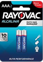 Pilha Rayovac Alcalina Palito com 2