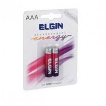 Pilha Recarregável 1000mah AAA 2 Unidades 82170 Elgin