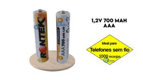 Pilha Recarregavel 1,2V 700Mah AAA Telefone Panasonic Philips Motorola