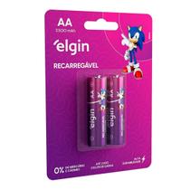 Pilha Recarregável Aa 2500 Mah Elgin