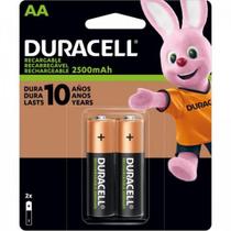 Pilha Recarregável AA 2500mAh (C/2 Pilhas) Duracell F002