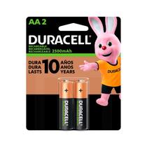 Pilha Recarregavel Aa 2500mah (com 2 Pilhas) Duracell F018