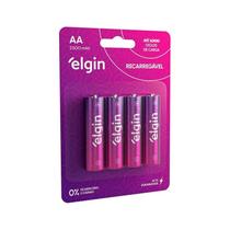 Pilha Recarregável Aa 2500mah Elgin