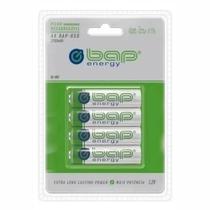 Pilha recarregavel aa 2700 mah pequeno bap 650 c/4