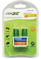 Pilha Recarregável Aa 2700Mah 1,2V Flex Ni-Mh Com 2 Unidades