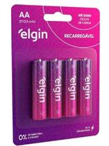 Pilha Recarregável Aa 2700Mah Elgin Com 4 Unidades Comum