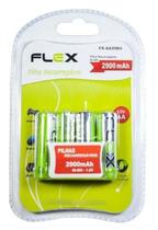 Pilha Recarregável AA Flex 2900ma 1,2v Fxaa29b4 Com 4 Unidades de pilha Pilha Recarregável AA Flex 2900ma 1,2v Fxaa29b4 Com 4 Unidades de pilha