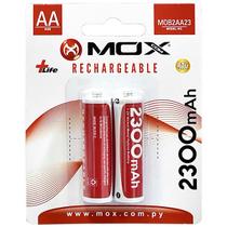 Pilha Recarregavel AA Mox MOB2AA23 de 2.300 Mah 1.2V - 2 Unidades