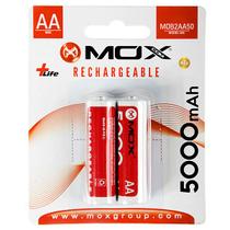 Pilha Recarregavel AA Mox MOB2AA50 de 5.000 Mah 1.2V - 2 Unidades