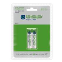Pilha Recarregavel Aaa 1000Mah 1,2V Blister Com 2 - Bap Energy