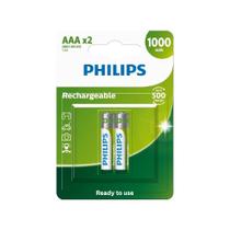 Pilha Recarregável AAA 1000mAh 2 Unidades Philips