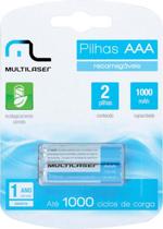Pilha Recarregavel AAA 1000MAH CB051 - Blister com 2