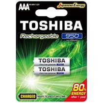 Pilha Recarregável AAA 1,2v 950mAh TNH03GAE (C/2 Pilhas) Toshiba Pilha Recarregável AAA 1,2v 950mAh TNH03GAE (C/2 Pilhas) Toshiba