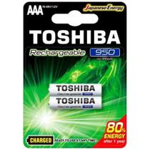 Pilha Recarregável AAA 1,2V 950mAh TNH3GAE TOSHIBA (Cartela com 2 unid.) - CXF / 14