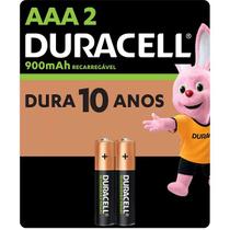 Pilha Recarregavel AAA 900MAH Blister com 2 Duracell DX2400 NIMH 1,2V