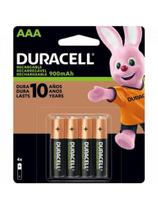 Pilha Recarregável AAA 900mAh (C/4 pilhas) Duracell Pilha Recarregável AAA 900mAh (C/4 pilhas) Duracell