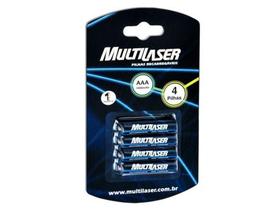 Pilha Recarregável AAA CB050 Multilaser 1000mAh - 4 Unidades