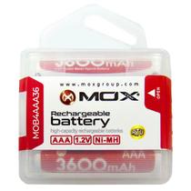 Pilha Recarregavel AAA Mox MOB4AAA36 de 3.600 Mah 1.2V - 4 Unidades Pilha Recarregavel AAA Mox MOB4AAA36 de 3.600 Mah 1.2V - 4 Unidades