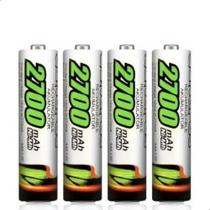 Pilha Recarregável AAA Palito SDNMY 2700mAh Para Controle De Xbox E Tv Kit 4 Unidades Alta Carga