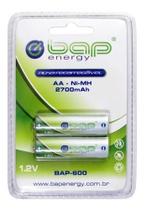 Pilha Recarregável Bap Aa 2700mah 1,2v Bap-600 Cartela Com 2