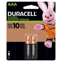 Pilha Recarregavel Duracell AAA 900 Mah - 2 Unidades