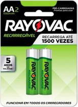 Pilha Recarregável Econômica AA 1350 mAh - Rayovac