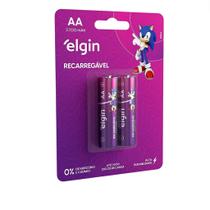 Pilha Recarregável Elgin AA 2500 mAh 1.2V - Cartela com 2 Unidades Pilha Recarregável Elgin AA 2500 mAh 1.2V - Cartela com 2 Unidades