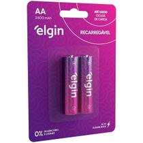 Pilha Recarregável ELGIN AA 2500MAH 1,2V - Blister com 2 Unidades