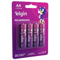 Pilha Recarregável Elgin AA C/4 2700 mAh