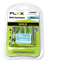 Pilha Recarregável Flex Aa Ni-Mh 2800Mah Blister Com 4 Un