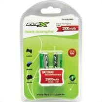 Pilha Recarregavel Flexgold Pequena ''Aa'' 2 Pecas 2900Mah Fx-Aa29B2