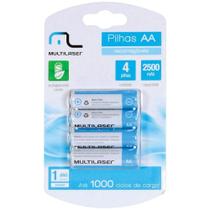 Pilha Recarregavel Multilaser Aa Com 4 Un - Cb052