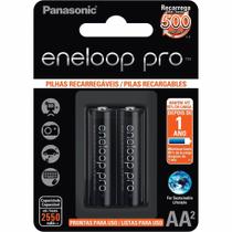 Pilha Recarregável Panasonic Eneloop Pro AA 2550mAh Cartela C/2 Pilhas