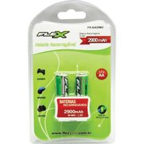 Pilha recarregavel Pequena Aa 2900mah 1.2v. - Flex - KIT C/2