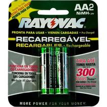 Pilha Recarregável Pequena com 2 Unidades 1400mAh Rayovac - Rayovac